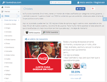 Tablet Screenshot of chistes.yavendras.com